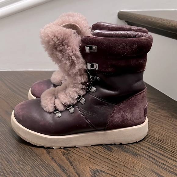 UGG Shoes - UGG Vicki Waterproof Leather & Sheepskin Boots